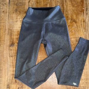 ALO Yoga Shimmering Gray Leggings